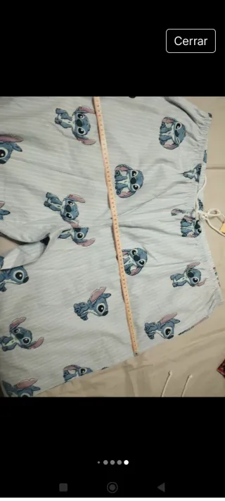 Pantalón pijama azul con estampado de Stitch