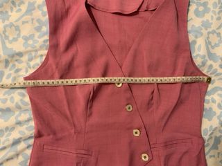 Conjunto chaleco y pantalón rosa / fucsia