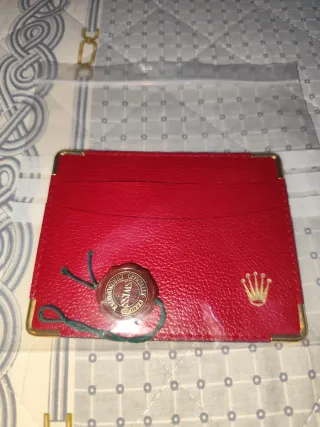Porta carte Rolex rosso
