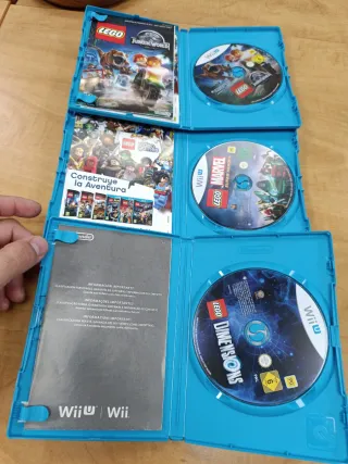 Lote 3 Juegos Lego Wii U: Marvel, Jurassic World,