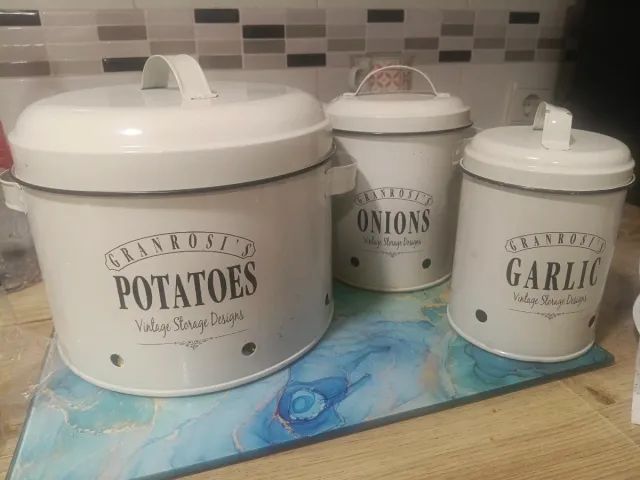 Botes metálicos cocina Granrosi's