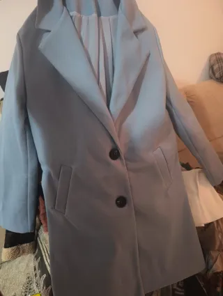 Abrigo de paño azul