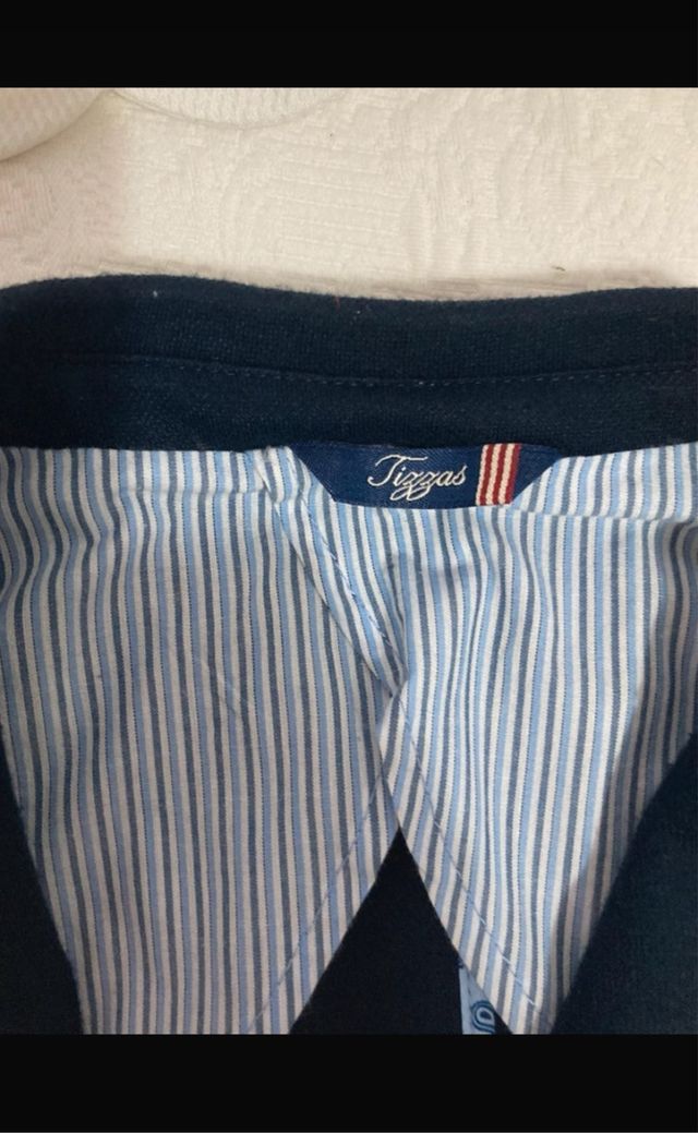 Americana niño azul marino