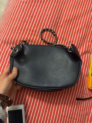 Borsetta/Marsupio Nera con Strass