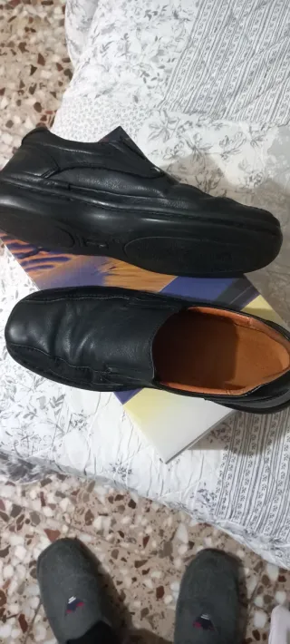 Zapatos camarero negros talla 44 usados  1 mes