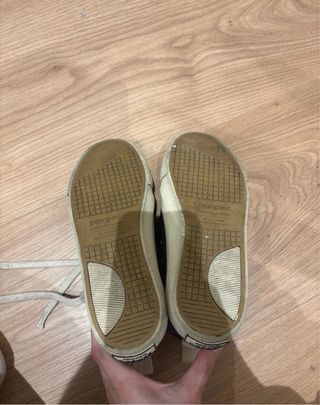 Zapatillas altas grises y beige mujer