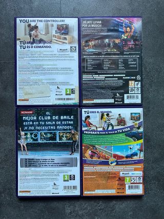 Pack 4 Juegos Kinect Xbox 360
