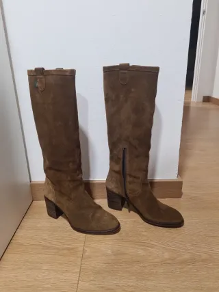 Botas de piel Dakota marrones