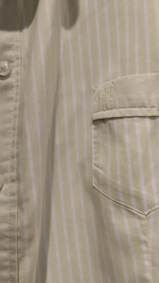 Camisa Carolina Herrera Rayas Verde/Blanco