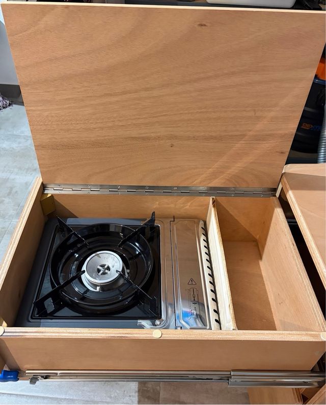 Mueble Kit Camper Madera Vw California Beach.