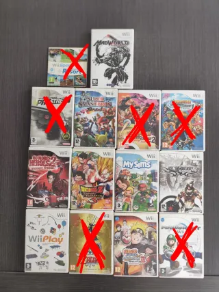 13 Juegos Wii 10€ cada juego