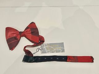 Pajarita de seda Vivienne Westwood Roja Burdeos