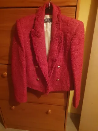 Chaqueta Zara Roja Mujer