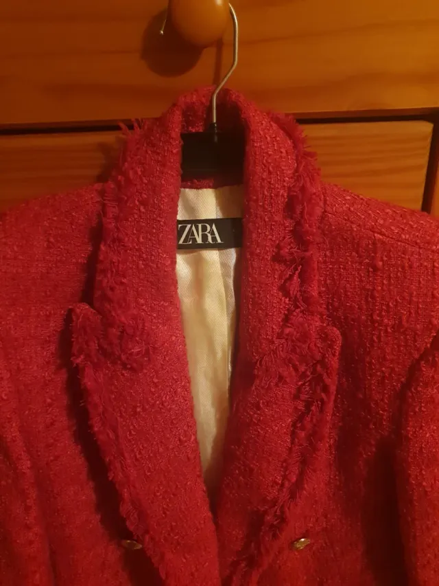 Chaqueta Zara Roja Mujer