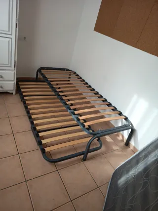 Conjunto somier plegable+ colchón y regalo somier