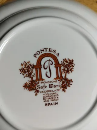 Vajilla vintage completa cerámica y porcelana