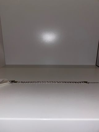 Bracciale intrecciato placcato argento nuovo