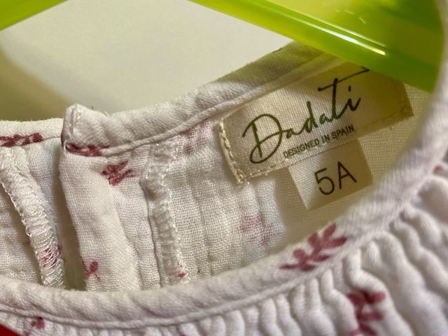 Camisa niña con estampado floral