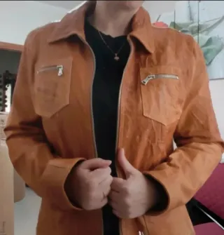 Giacca in pelle donna Leather Trend marrone