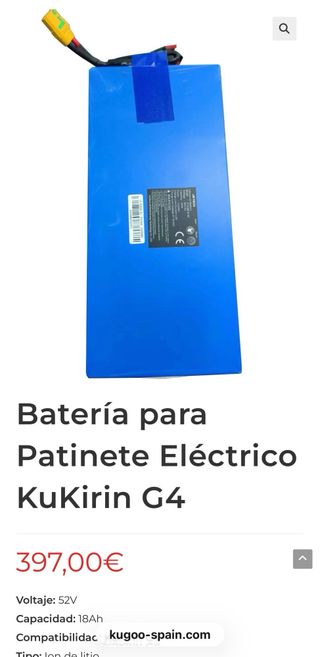 Batería externa patinete