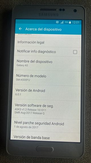 Samsung Galaxy A5 Plata