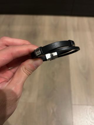 Pulsera Marea Cuero y Acero Hombre