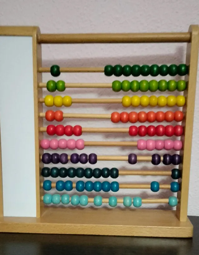 Ábaco de madera educativo