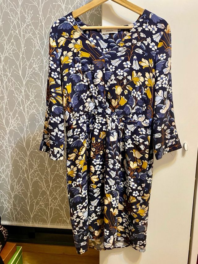 Vestido estampado floral azul