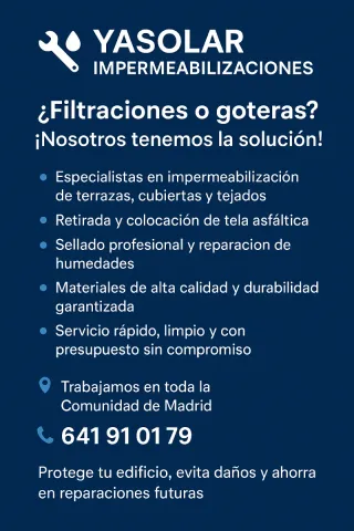 Impermeabilizaciones Yasolar Madrid
