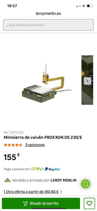 Mini sierra de vaivén Proxxon DS 230/e