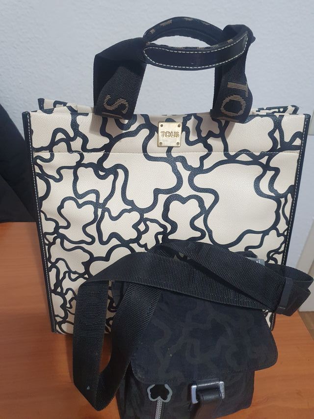 Lote 2 Bolsos TOUS Beige y Negro