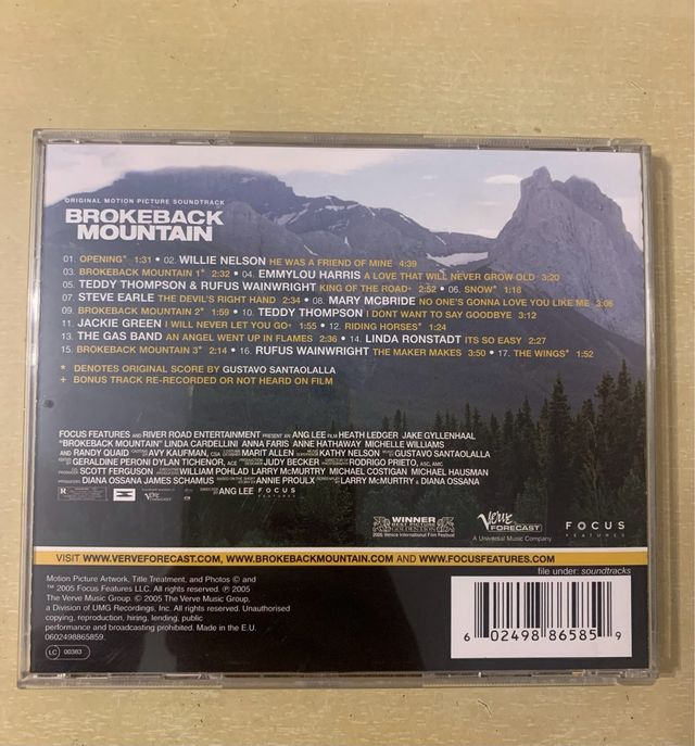 Banda Sonora Original Brokeback Mountain CD
