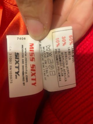 Abrigo Miss Sixty Rojo