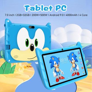 Tablet Sonic Kids 7" , 64GB ,4GB ram ,azul , niños, regalo, NUEVO, Android 12