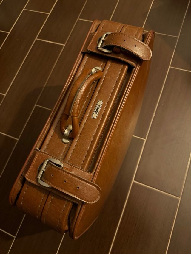 Maleta Vintage Cuero Marrón TAURO