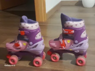 Patines niña rosa talla 34 casi nuevos