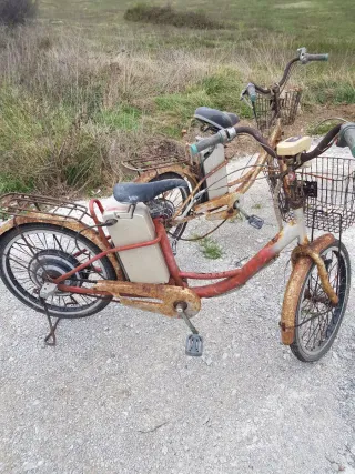 Biciclette elettriche arrugginite