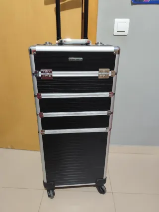 Maletín de maquillaje profesional con ruedas