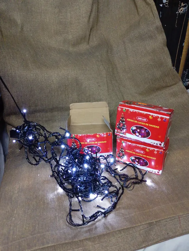 3 Caixas de Luzes de Natal LED