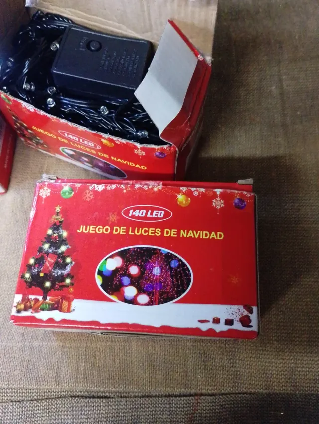 3 Caixas de Luzes de Natal LED