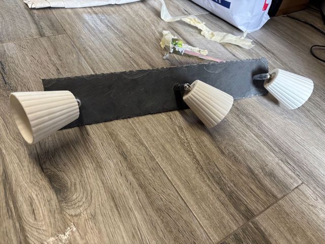 Lámpara de piedra pizarra 3 focos