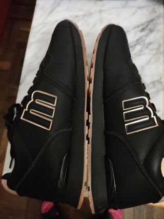 MTNG Zapatillas Mujer Talla 40 Negro/Dorado