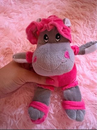 Peluche Ippopotamo Rosa