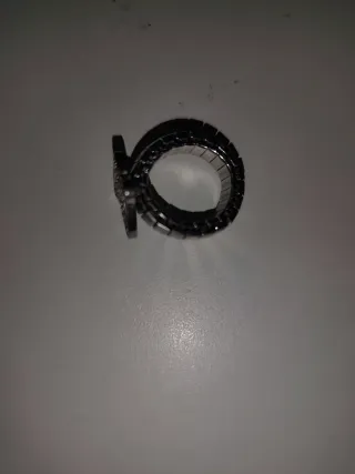 Anillo ajustable plata mariposa