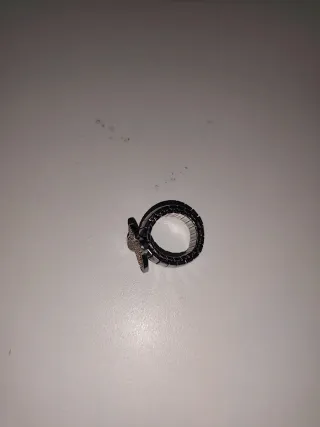 Anillo ajustable plata mariposa