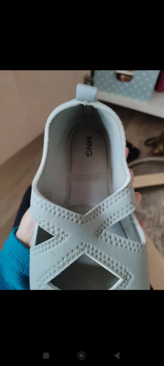 Zapatillas ballet Mango grises