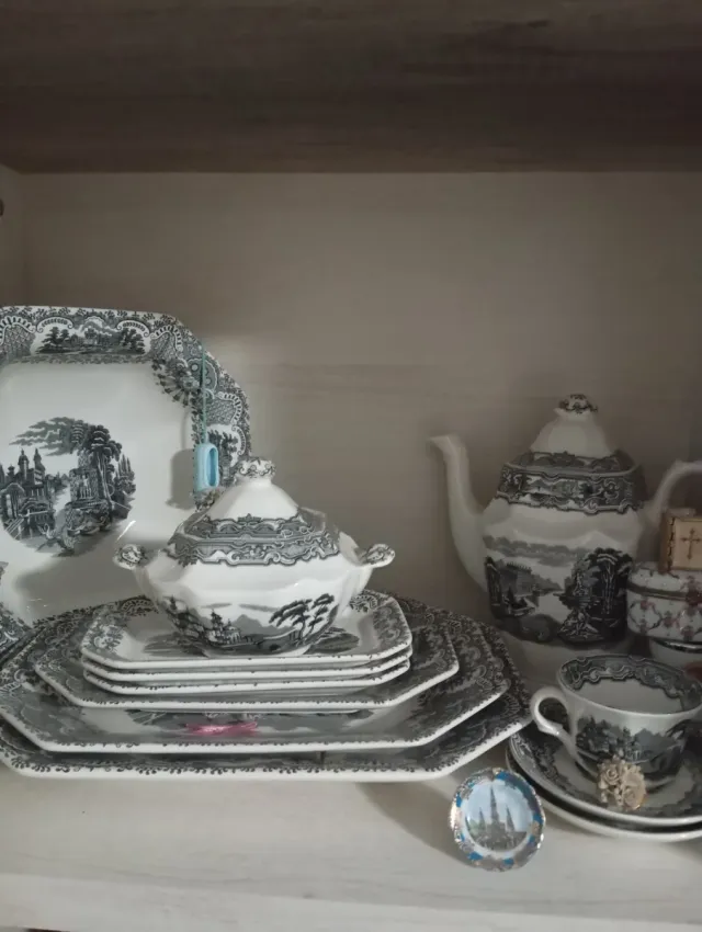 Vajilla La Cartuja Completa Hecha a Mano