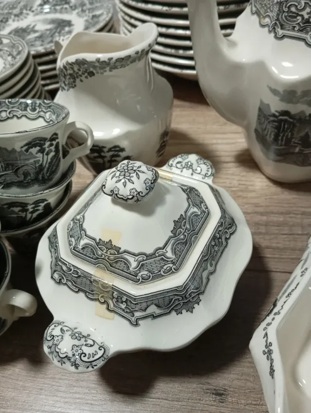 Vajilla La Cartuja Completa Hecha a Mano