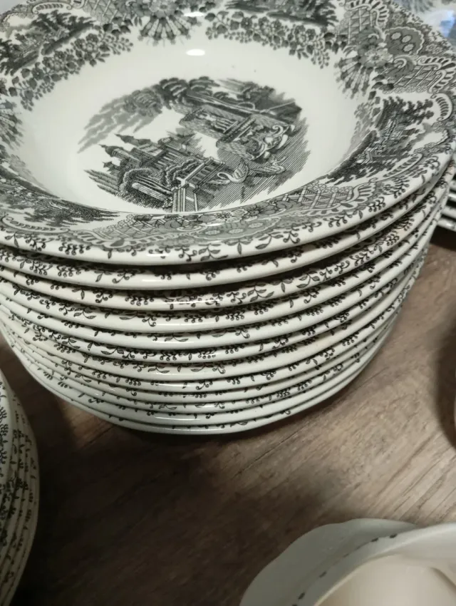 Vajilla La Cartuja Completa Hecha a Mano