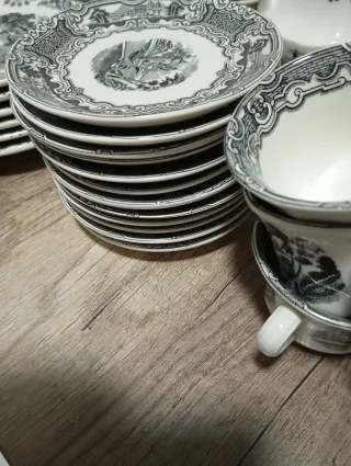 Vajilla La Cartuja Completa Hecha a Mano